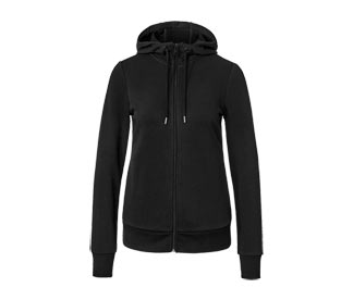 Sweatjacke, schwarz