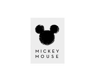 Wandbild »Mickey Mouse Silhouette«, ca. 40 x 50 cm
