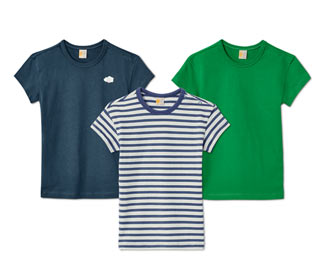 3 T-Shirts aus Bio-Baumwolle