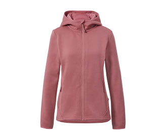 Strickfleece-Jacke, roséfarben