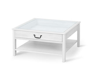 Couchtisch mit Glasplatte