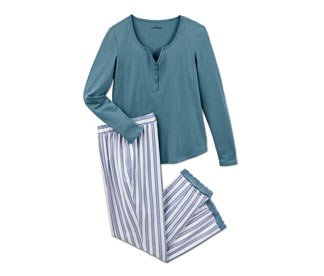 Pyjama, gestreift