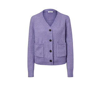 Strickjacke mit Wolle, flieder