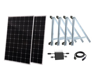 Solar-Balkonkraftwerk 600 W »TX220«, mit Halterung