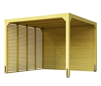 Karibu Pavillon »Markaska«, ca. 320 x 320 cm, 28 mm