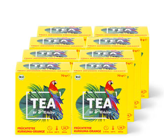 TEA by Tchibo Bio Früchtetee Kurkuma-Orange - 8x 20 Teebeutel