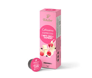 Cafissimo Flavoured Spring Edition Espresso - White Choc & Raspberry - 10  Kapseln
