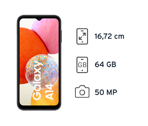 Samsung Galaxy A14 LTE 64 GB schwarz