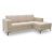 LOOKS by Wolfgang Joop Ecksofa, rechts, beige