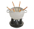 STAUB Fondue-Set, weiß