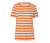 T-Shirt, orange gestreift