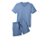 Blau/Gestreift