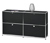 Sideboard »CN3« mit vier Klappen, schwarz - Schwarz