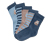 5 Paar Kleinkind-Socken, blau - 1x hellblau mit Hamster-Einstrick, 1x taubenblau mit Hamster-Einstrick, 1x mocca mit Hamster-Einstrick, 1x hellblau-taubenblau gestreift, 1x hellblau-mocca gestreift