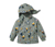 Grau mit Dachs-Alloverprint