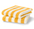 2 hochwertige Handtücher, gelb-weiß gestreift