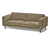 3-Sitzer-Cordsofa, braun-grau