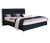 Boxspringbett »Arano«, 180 x 200 cm, Matratzenhärtegrad H2/H3, saphirblau
