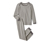 Beige mit dunkelgrauen Streifen