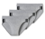 3 SCHIESSER Slips, grau meliert