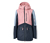 Roséfarben-grau-hellblaues Colorblocking-Dessin