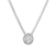 585 Weißgold Collier, Diamanthänger