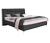 Boxspringbett »Arano«, 180 x 200 cm, Matratzenhärtegrad H2/H3, dunkelgrau