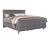 Boxspringbett »Dory« mit Topper, 180 x 200 cm, Matratzenhärtegrad H2/H3, grau