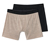 1x beige meliert, 1x schwarz