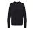 Feinstrickpullover mit Cashmere, schwarz - Schwarz