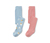 1x hellblau mit mehrfarbigem Wolken-Alloverprint, 1x rosa
