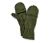 Strickfleece-Klappfäustlinge, khaki - khaki