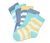 5 Paar Socken aus Bio-Baumwolle, mehrfabig - Türkis