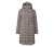 Steppmantel mit Kapuze, taupe - Taupe
