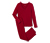 Pyjama mit Spitzenbesatz, rot