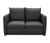 2-Sitzer-Sofa »Ronda« mit Hockern, grau