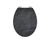 Schütte MDF High-Gloss WC-Sitz mit Absenkautomatik »Black Stone«