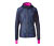 Dunkelblau mit farbigem Print