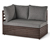 2-Sitzer-Modul mit Relax-Komfort-Kissen