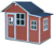 EXIT Spielhaus »Loft 150«, rot