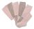 5 Baumwoll-Strumpfhosen, rosa-braun