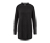 Langer Strickpullover, schwarz