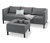 Lounge-Sofa mit Sunbrella®-Stoff, mittelgrau