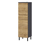 Schrank »Salinas«, klein, graphit - Graphit, eiche