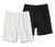 2 Radler-Shorts, schwarz und weiß