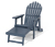 Single Adirondack Relax-Sessel mit ausziehbarer Fußlehne - Blau