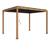 Leco Premium Pergola, 3 x 4 m, inkl. 2 Seitenwänden, Holzdekor