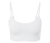 Seamless-Bustier mit Spitze, weiß