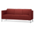 3-Sitzer Sofa »Liv«, rubinrot