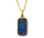 Kette, 925 Silber vergoldet, mit Lapislazuli